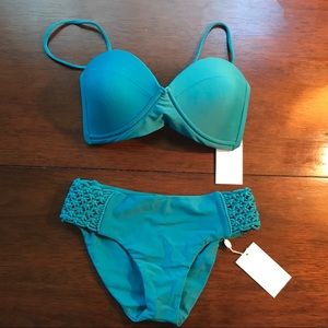 Mikoh Bordeaux Bikini Top + Tamarindo Bottom